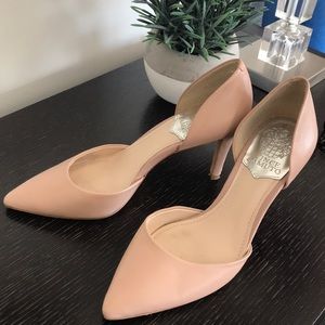 🍑 Vince Camuto Nude Pink Pointed-Toe D'Orsay Heels